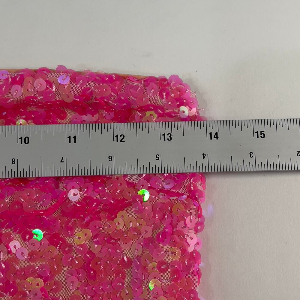 Show Me Your Mumu XS NEW On My Way Dress Strapless Pink Sequins Party - Picture 7 of 12
